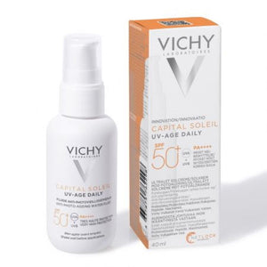 Fluid cu protectie solara SPF50+ pentru fata Capital Soleil, 40 ml, Vichy