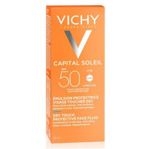 Emulsie matifianta cu protectie solara SPF50+ pentru fata Capital Soleil, 50 ml, Vichy