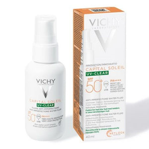 Fluid protectie solara cu SPF50+ pentru fata Capital Soleil, 40 ml, Vichy