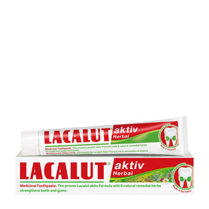 Paste de dinți cu plante medicinale Lacalut Aktiv Herbal, 75ml