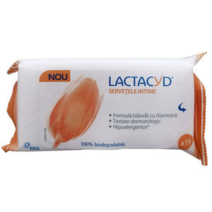 Servetele intime fresh Lactacyd, 15 Bucati, Perrigo
