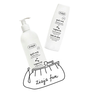 Set Lotiune de corp cu lapte de capra 400ml + Crema de maini cu lapte de capra 80ml, Ziaja